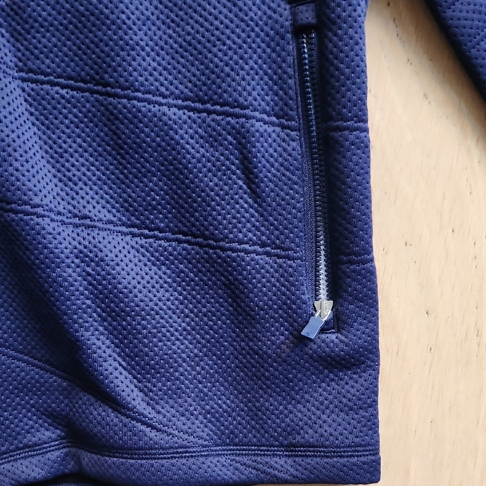 Peter Millar Orion Performance  Knitted Hoodie in Navy - Picture 6 of 14